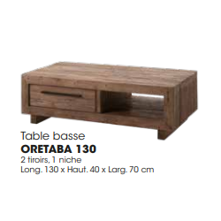 Table basse ORETABA 130